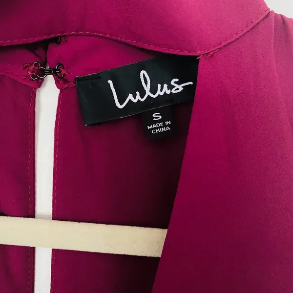 NWT Lulus Groove Thing Magenta Swing Mini Sleeveless Dress Sz S - Image 7