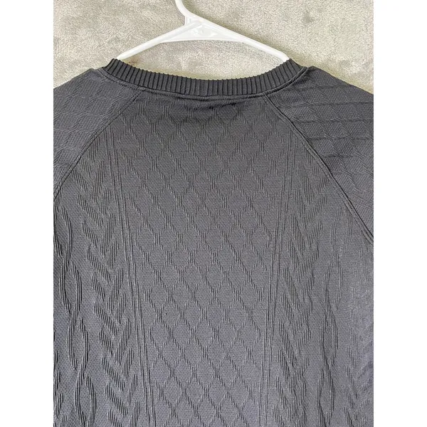 Lululemon Rest Less Pullover Black Textured Long Sleeve Running Workout Top 6 - Image 4