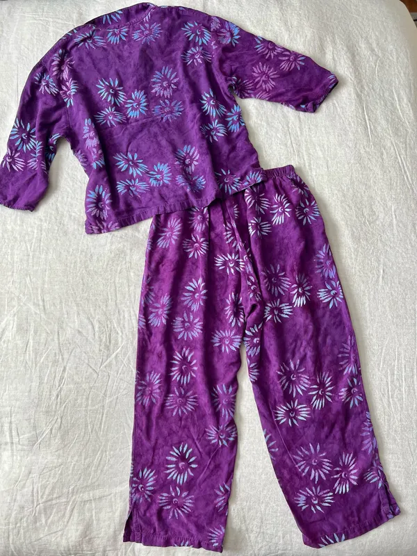 Purple Floral Pajama Set - Image 2