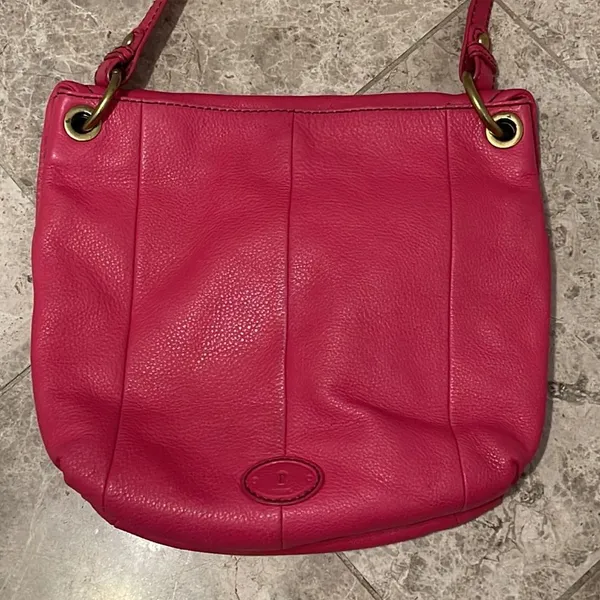 Fossil Long Live Vintage Leather Shoulder Bag SHB5054 Pink Pebbled Leather - Image 6