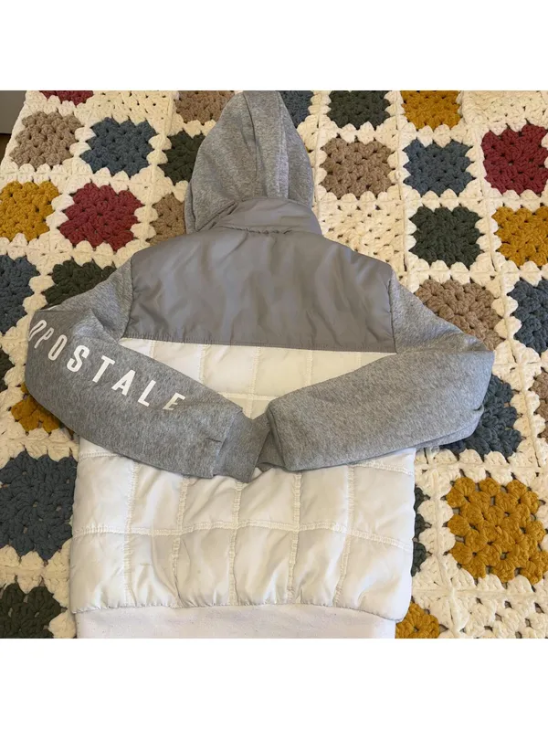Aeropostale Lightweight Jacket Hooded Zip-Up Jacket Coat Womans Small Winter - Image 3