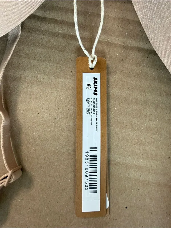 SKIMS Wireless Form Maternity Nursing Bra - Clay 32DD - Image 2