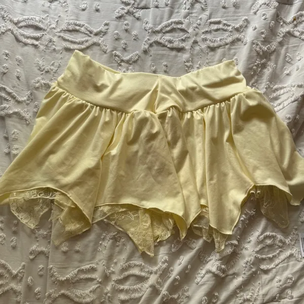 NEVER WORN M IVORY LACY SKIRT White Size M - Image 4