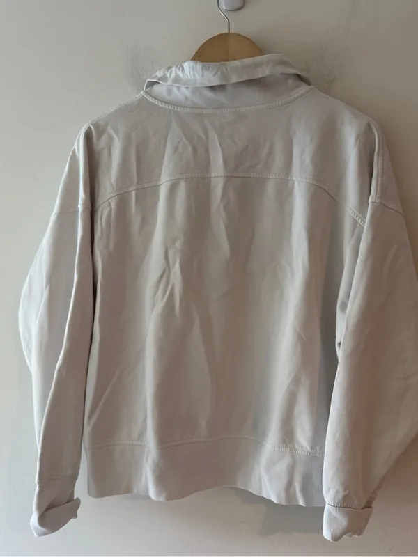 Old Navy White‎ Dynamic Fleece Pullover - Image 4