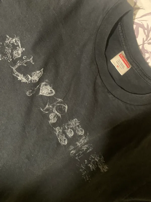 Supreme T Shirt Black Size Medium - Image 3