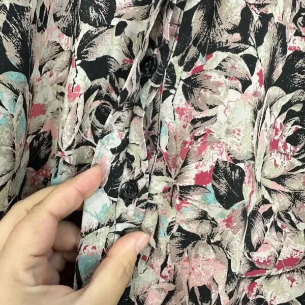 BCBgeneration Shift Dress Womens XXS Pink‎ Floral Long Sleeve Boho Whimsigoth - Image 5