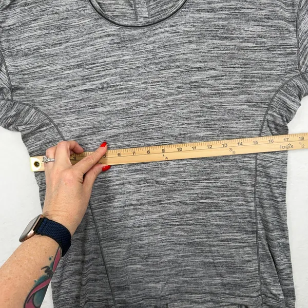 Lululemon 6 Top Sweat Embrace Long Sleeve Space Dye Camo Seal Grey Deep Coal - Image 7