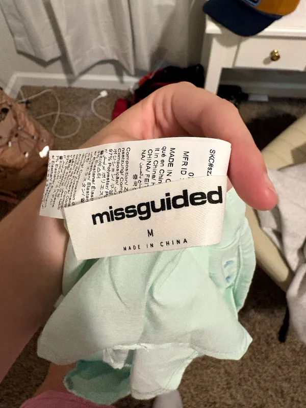Missguided Mint Green Mini Skirt - Image 2