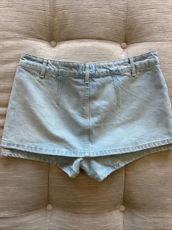 Free People We The Free Peekaboo Denim Skort - Image 2