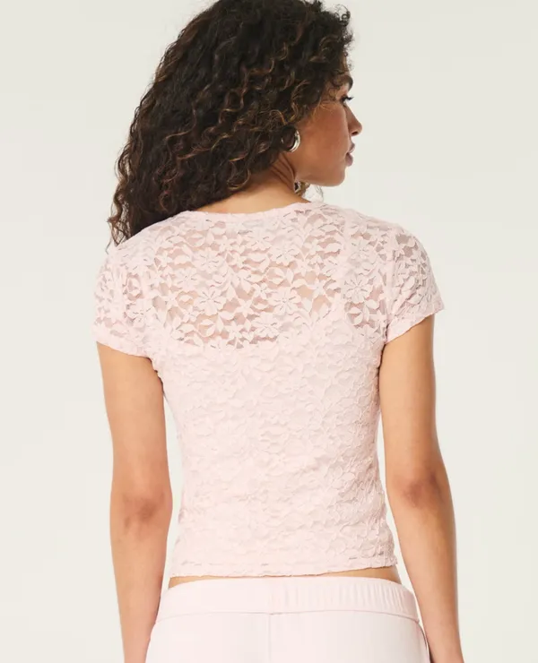 Hollister Lace Shirt - Image 3