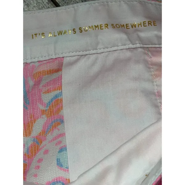 Lilly Pulitzer The Buttercup Scalloped Hem Paisley Shorts Preppy Resort Size 4 - Image 5