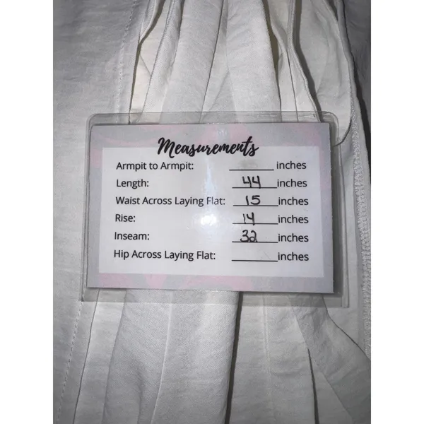 Zara White Wide Leg Wrap Split Front Tie Waist Pants 0264/159 XL‎ NEW - Image 8