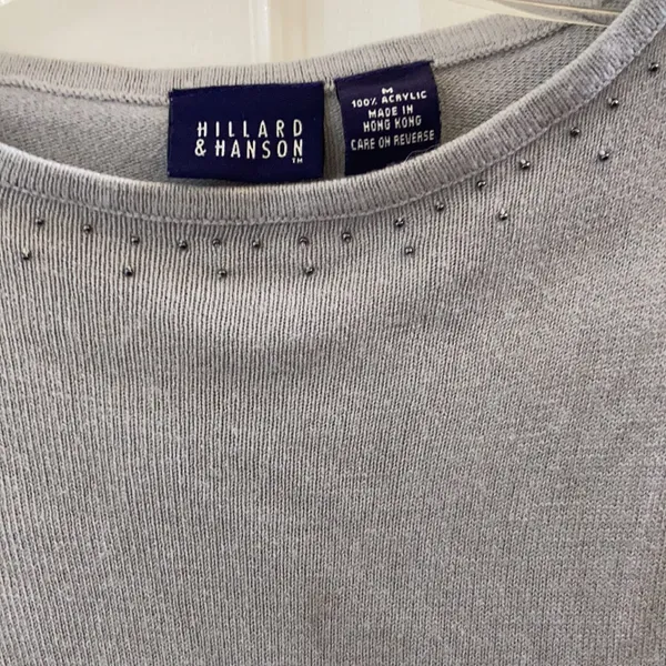 FINAL MARKDOWN Hillard and Hanson decorative knit tank medium - Image 3