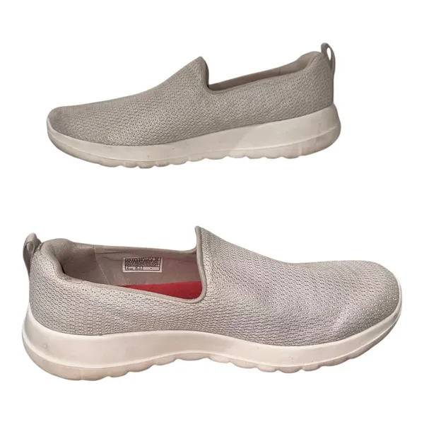 Skechers Go Walk Joy Natural Beige Slip on Shoes 124637 Women's Size 9.5‎ - Image 3