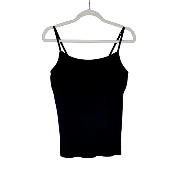 Yummie by Heather Thomson Seamless Camisole Top Scoop Neck Nylon Black Large XL - Image 2