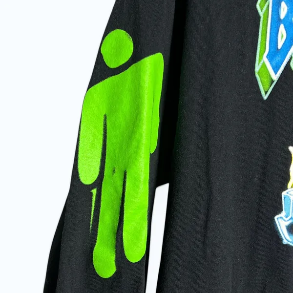 Billie Eilish 2019 World Tour Long Sleeve Shirt Mens M Black Flame Car Merch - Image 5