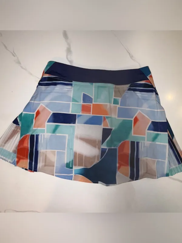 Lululemon Peek Pleat High-Rise Tennis Skirt Shadow Court Multi / Night Sea 4 - Image 8