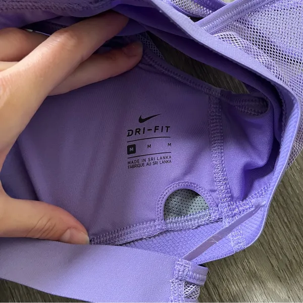 Nike Lavender Cross-Back Sports Bra - Image 3