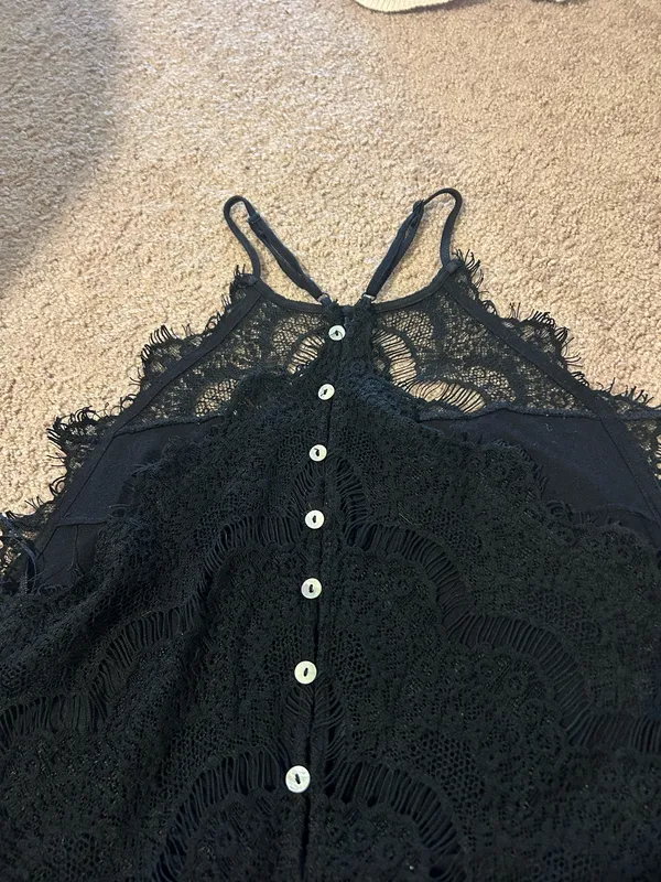 Free People Black Lace dress - Image 11