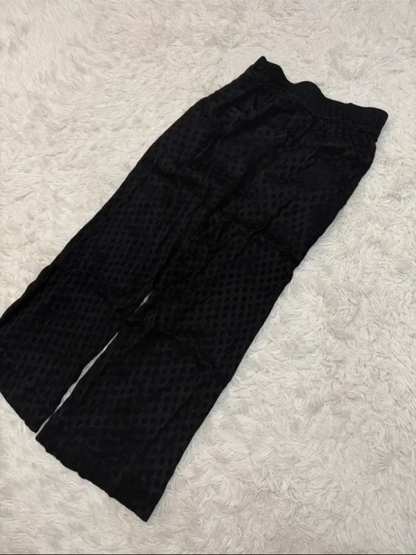 Madewell black polka dot pants size small - Image 2