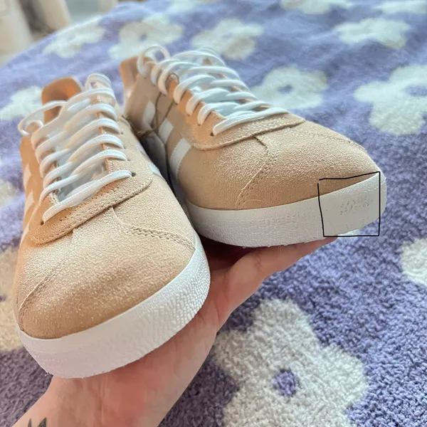 Adidas Blush/White Unisex Gazelle Sneakers - Image 8