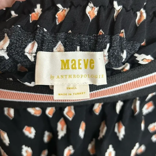 Anthropologie Maeve Rooibos Wide Leg Pull-On Boho Printed Pants Size Small - Image 3