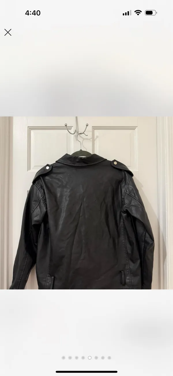 Faux leather jacket Black Size 4 - Image 6