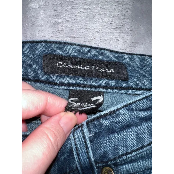 Women's Seven7 Blue Flare Jeans - Image 3