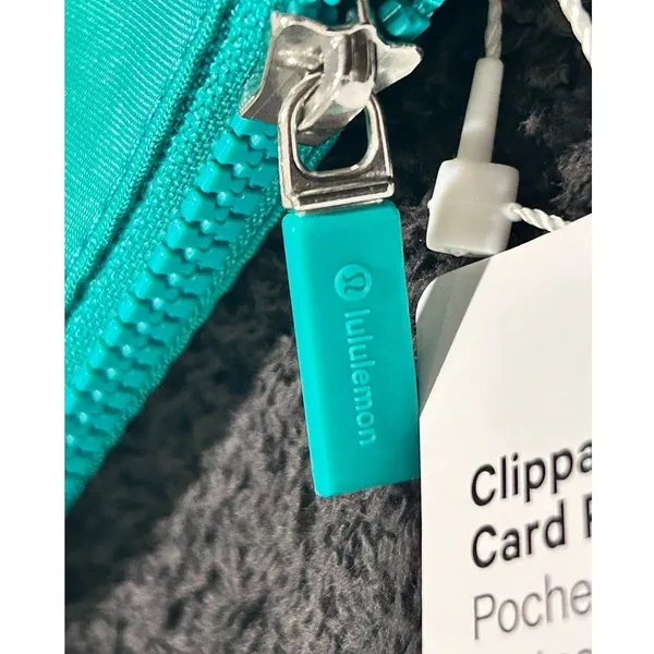 Lululemon Dual Pouch Wristlet & Clippable Card Pouch OS Green Teal NEW NWT - Image 13