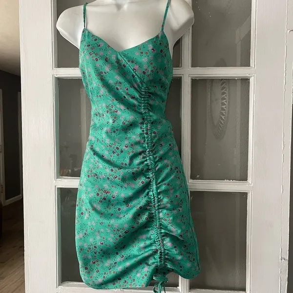 Lovers +‎ Friends Teal Floral Mini Dress - Image 6