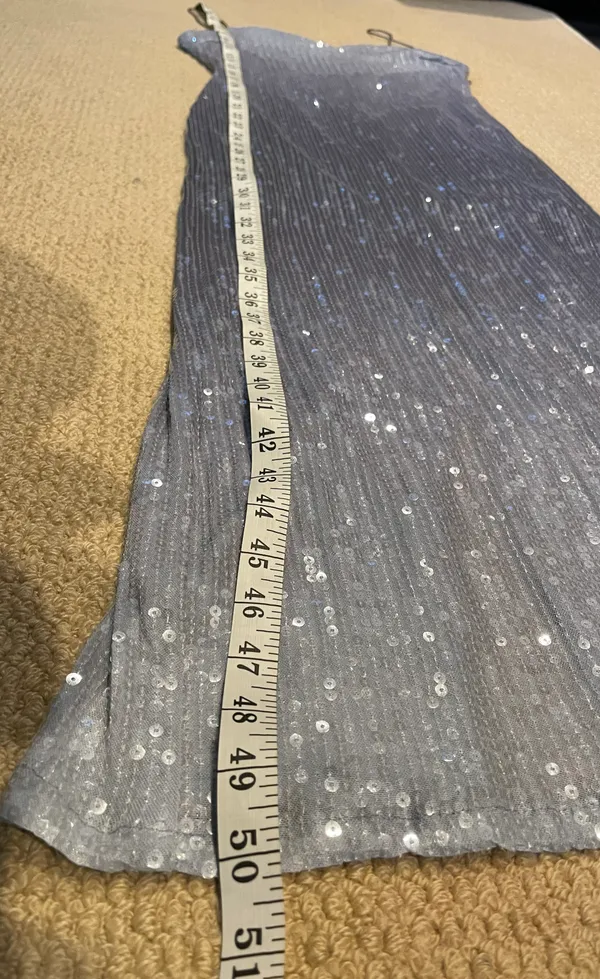 ZARA Ombré Sequins Spaghetti Strap Midi Dress Size XS - Image 5