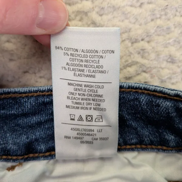 Joe's Jeans Women 28 Medium Indigo Straight Leg Distressed Denim 45GXLLT65994‎ - Image 8
