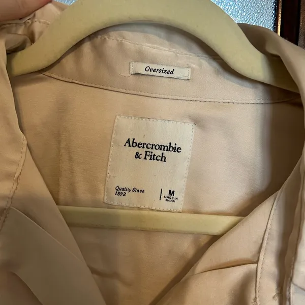 Abercrombie - oversized Satin Button Up - Image 2