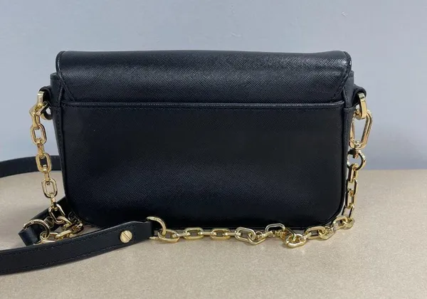 Tory Burch Robinson Mini Bag, Black w/ Gold-tone Hardware - Preowned - Image 2