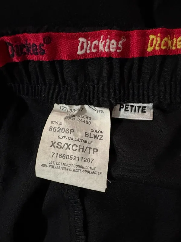 Dickies Wide Leg Drawstring Waist Slacks | Size: XS Petite - Image 3