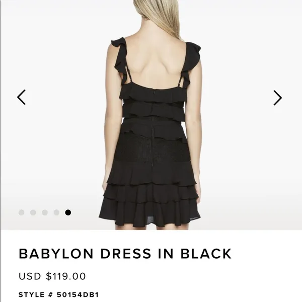 Bardot Mini Dress Cocktail Layered Sleeveless Sz 4 - Image 8