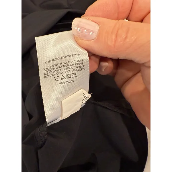 Express Long Sleeve Poplin Boyfriend Portofino Shirt Black Women's Size Medium - Image 8