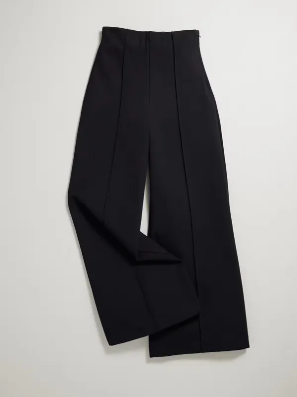 Quince Ultra-Stretch Ponte Flare Leg Pants Black 30” Inseam Office Career - Image 10