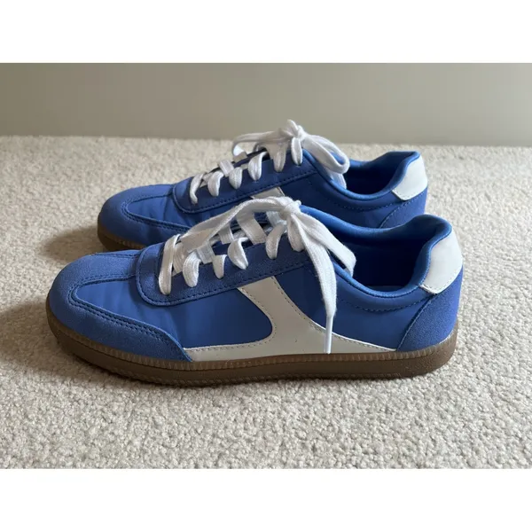 No Boundaries Sneakers Blue Gum Sole Casual Retro‎ Trainer Blokecore Tennisprep - Image 2