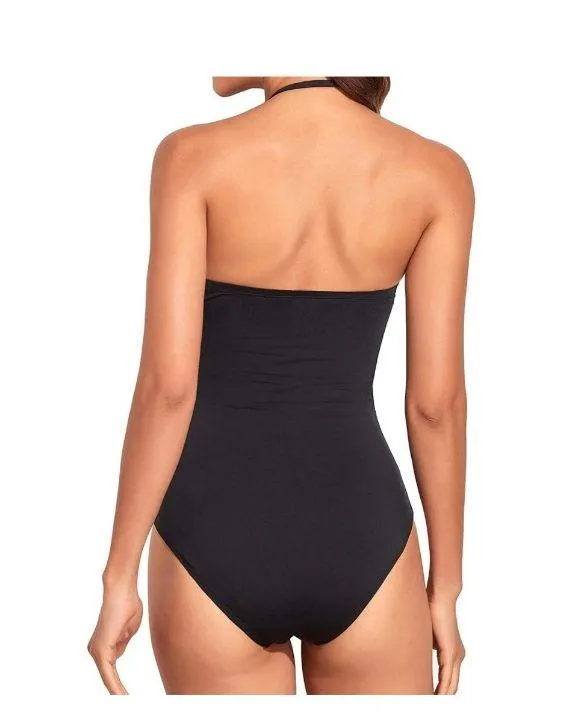 Holipick - 1 pc. Tummy Control Strapless Bandeau Slimming Halter swimsuit - NWT - Image 2