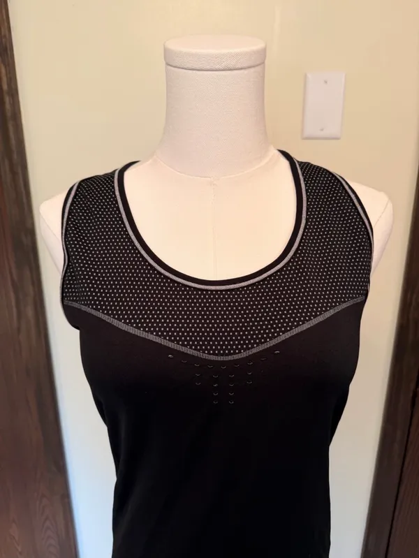 Nike pro black mesh dri-fit racerback tank top - Image 2