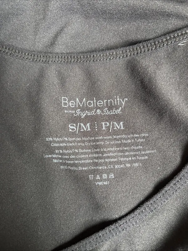BeMaternity Black Scoop Neck Tank Top Size undefined - Image 2