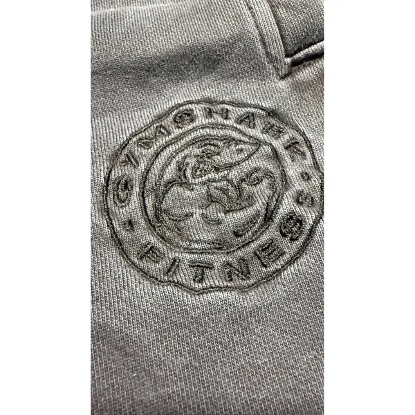 Gymshark Heritage Cargo Joggers Washed Grey Embroidered Crest Sweatpants XS - Image 5