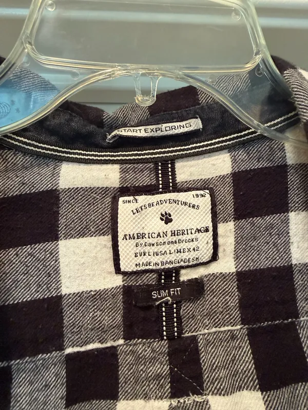 American Heritage Classic buffalo plaid button-up shirt - Image 3