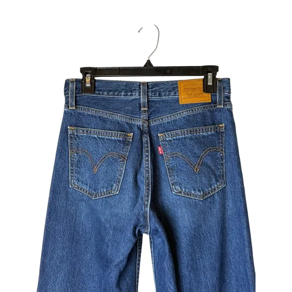 Levi's Dad Jeans Women 26 Blue Premium High Rise Straight Leg Denim Y2K Relaxed - Image 5