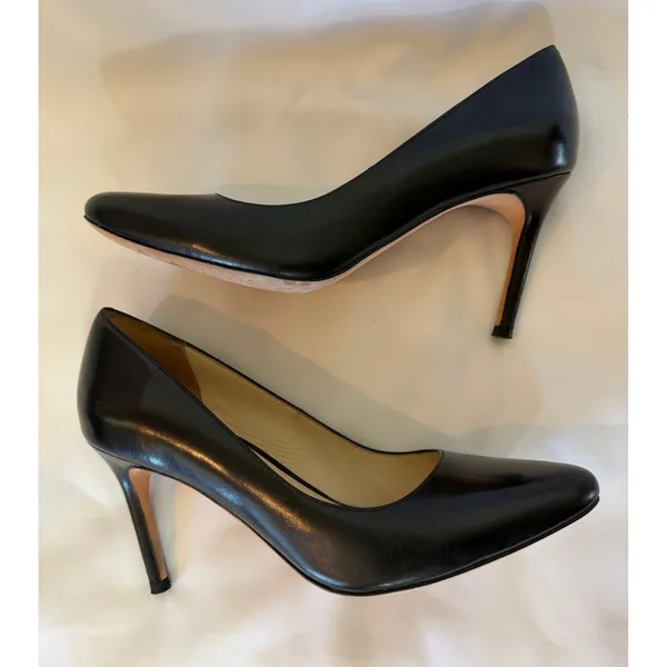 Cole Haan Grand.OS Bethany Pumps Black Leather Pointed Toe Stiletto Heels 7B - Image 5