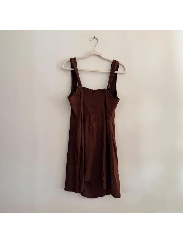 Reformation Gabin Square-Neck Mini Dress - Image 4
