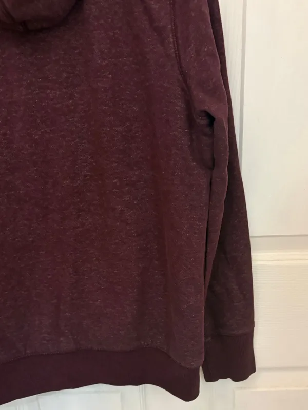 LL Bean Women’s Flannel Lined Zip Up Hooded Sweatshirt - Image 4
