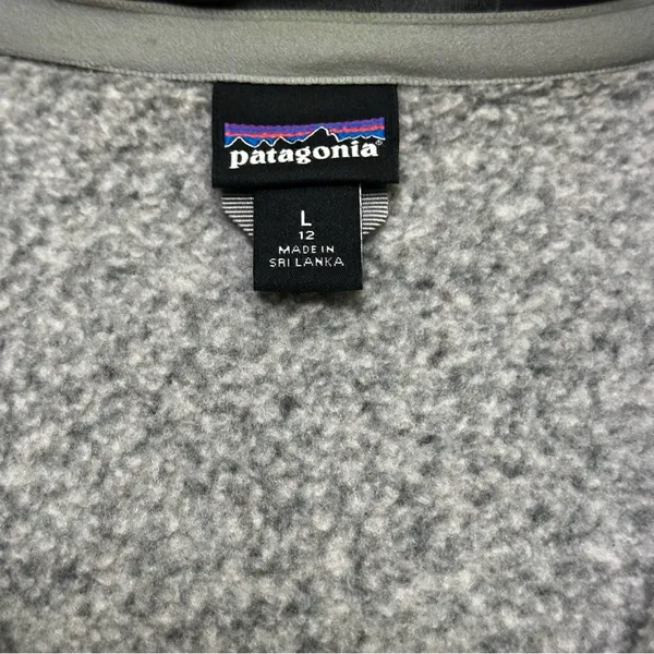 Patagonia Women’s Heather Gray Fleece Vest Size L - Image 5