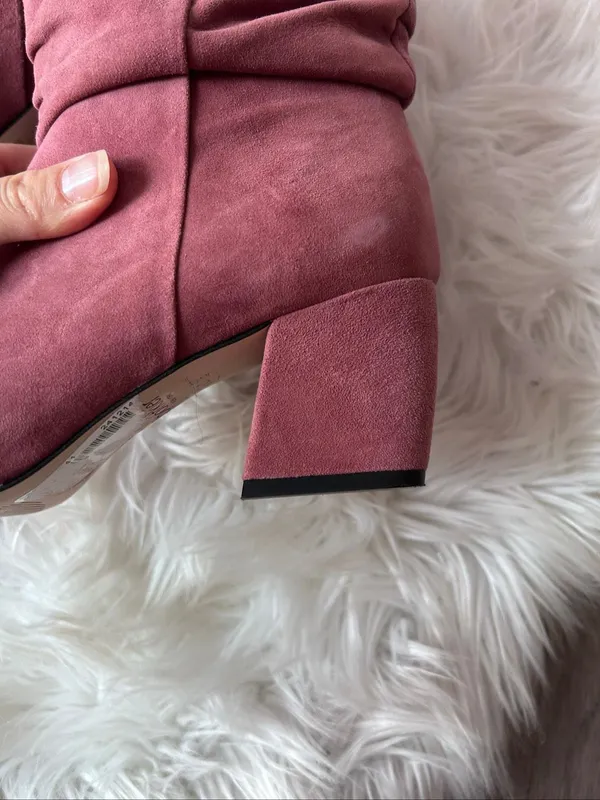 Botkier Skyler slouch boot made in Brazil leather pink/red color size 7 1/2 - Image 5